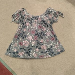 Large Pink Rose Brand Blouse